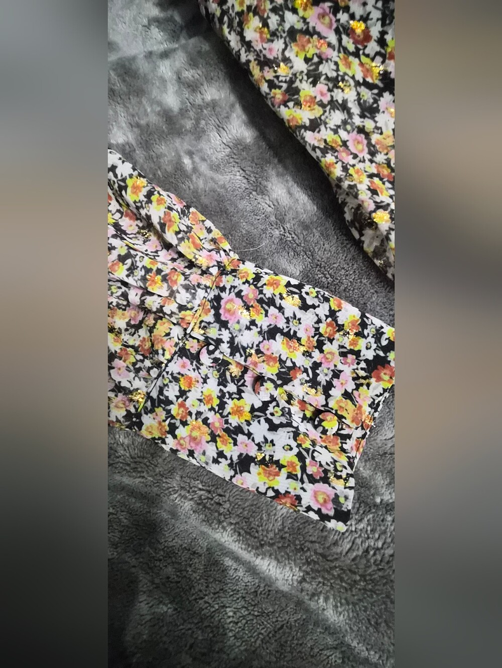 RACHEL Rachel Roy Multi-Color Floral Cutout Mini Dress NWT Size 14 - Picture 5 of 5